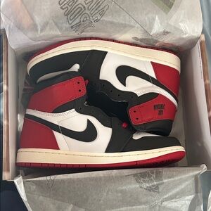 Jordan 1 “Black Toe Reimagined” Size 7 Men’s